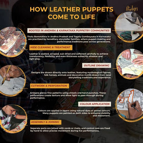 Shakuni - tholu bommalata leather puppet (16 x 10 in)