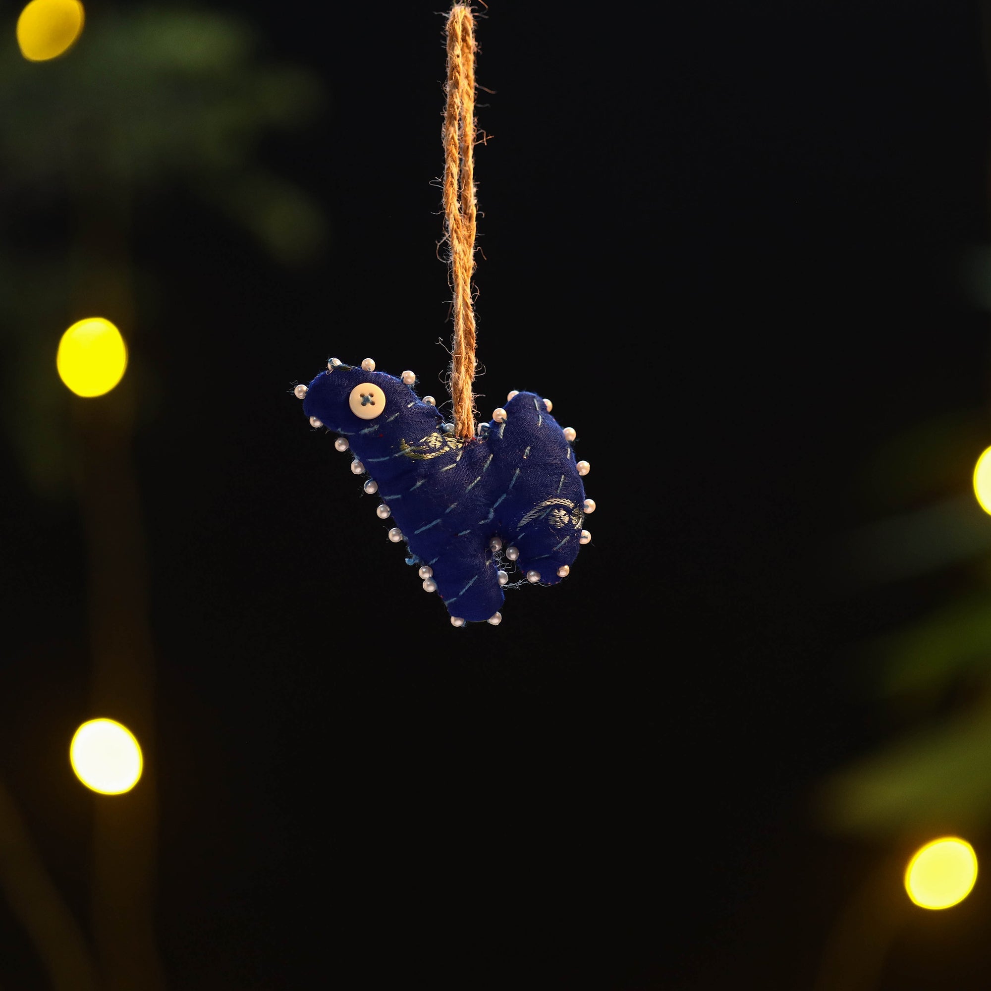  Buy Upcycled Thread & Beadwork X-Mas Decor Hanging 