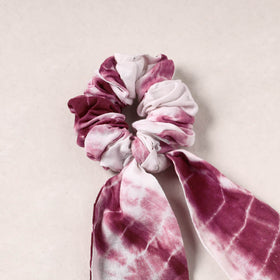   Shibori Dyed Elastic Rubber Band/Scrunchie Tie 