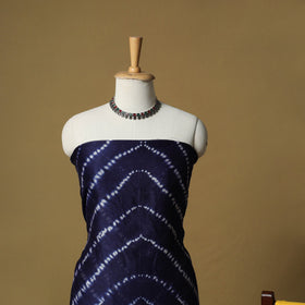 Shibori tie-dye chanderi silk 3pc unstitched dress material