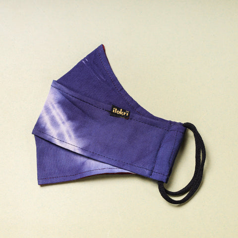  Shibori Tie-Dye Cotton 3 Layer Maska Snug Fit Face Cover 