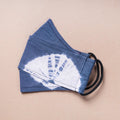 Shibori Tie-Dye Cotton 3 Layer Maska Snug Fit Face Cover 