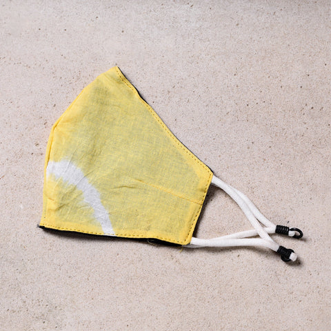  Shibori Tie-Dye Cotton 3 Layer Snug Fit Face Cover 
