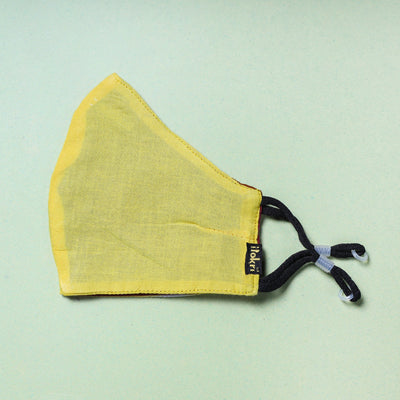  Shibori Tie-Dye Cotton 3 Layer Snug Fit Face Cover 