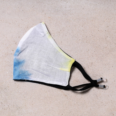 Shibori Tie-Dye Cotton 3 Layer Snug Fit Face Cover 