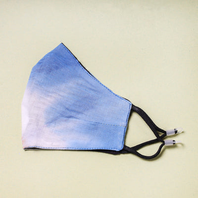  Shibori Tie-Dye Cotton 3 Layer Snug Fit Face Cover 