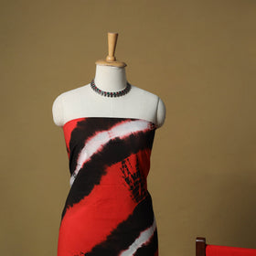 Shibori tie-dye cotton 3pc unstitched dress material suit