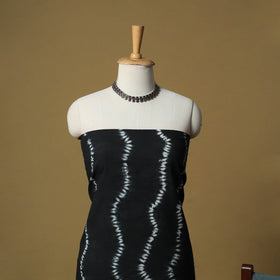Shibori tie-dye cotton 3pc unstitched dress material suit