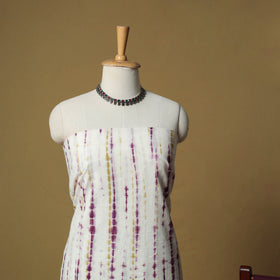 Shibori tie-dye cotton 3pc unstitched dress material suit