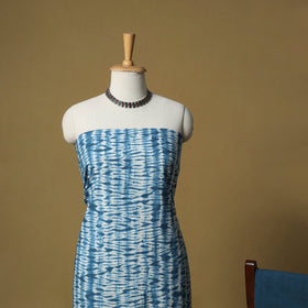 Shibori tie-dye cotton 3pc unstitched dress material suit