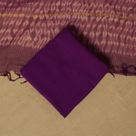 Shibori tie-dye cotton 3pc unstitched dress material suit