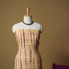 Shibori tie-dye kota doria cotton 3pc unstitched dress