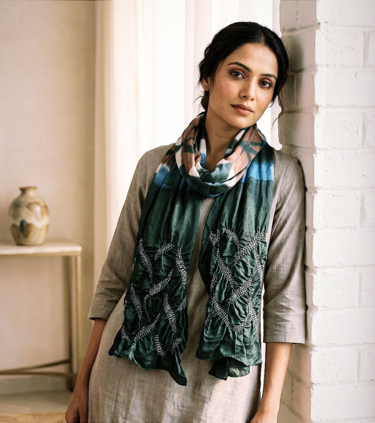 Shibori Tie-Dye Stoles