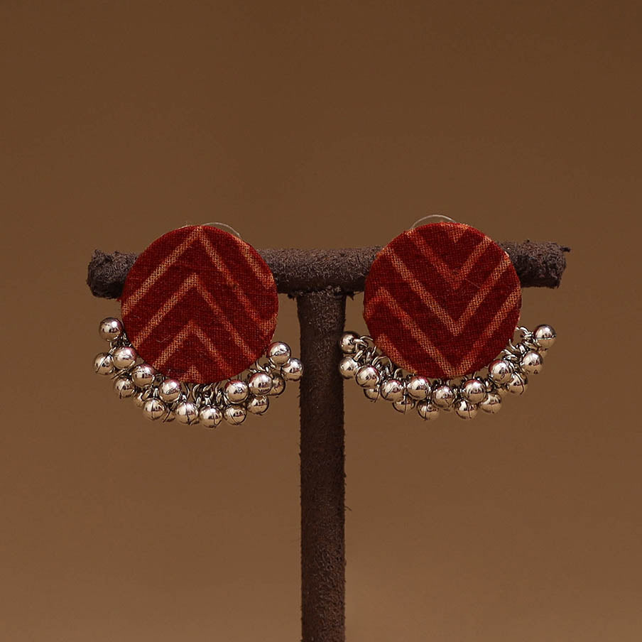 Shifa ghungroo work fabart handmade earrings - handcrafted