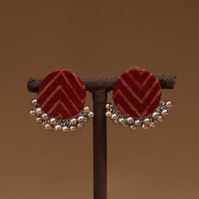 Shifa ghungroo work fabart handmade earrings - handcrafted