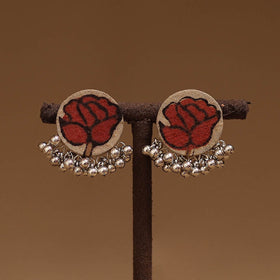 Shilpi ghungroo work fabart handmade earrings - handcrafted