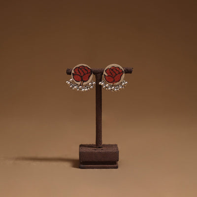 Shilpi ghungroo work fabart handmade earrings - handcrafted
