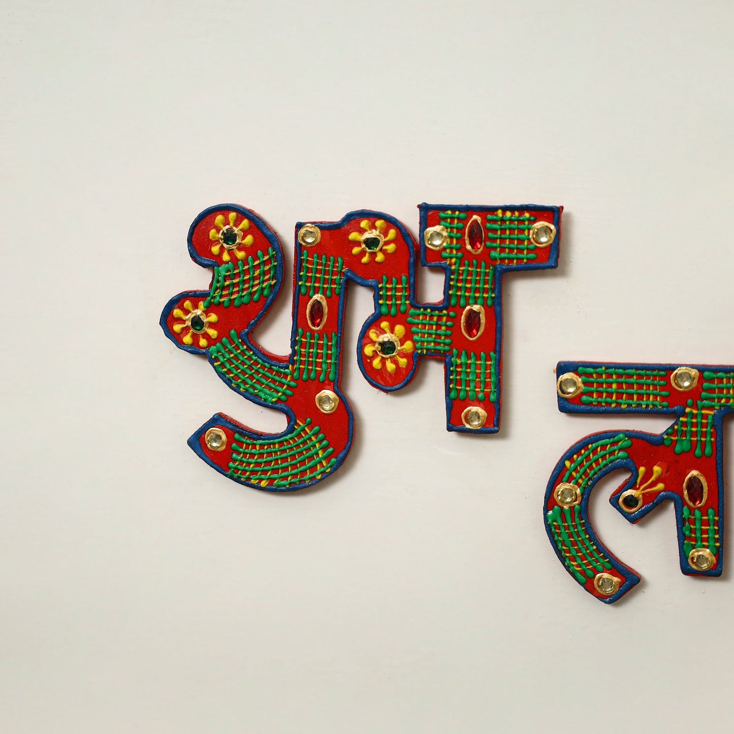 Shubh laabh - traditional hand painted door decor 15