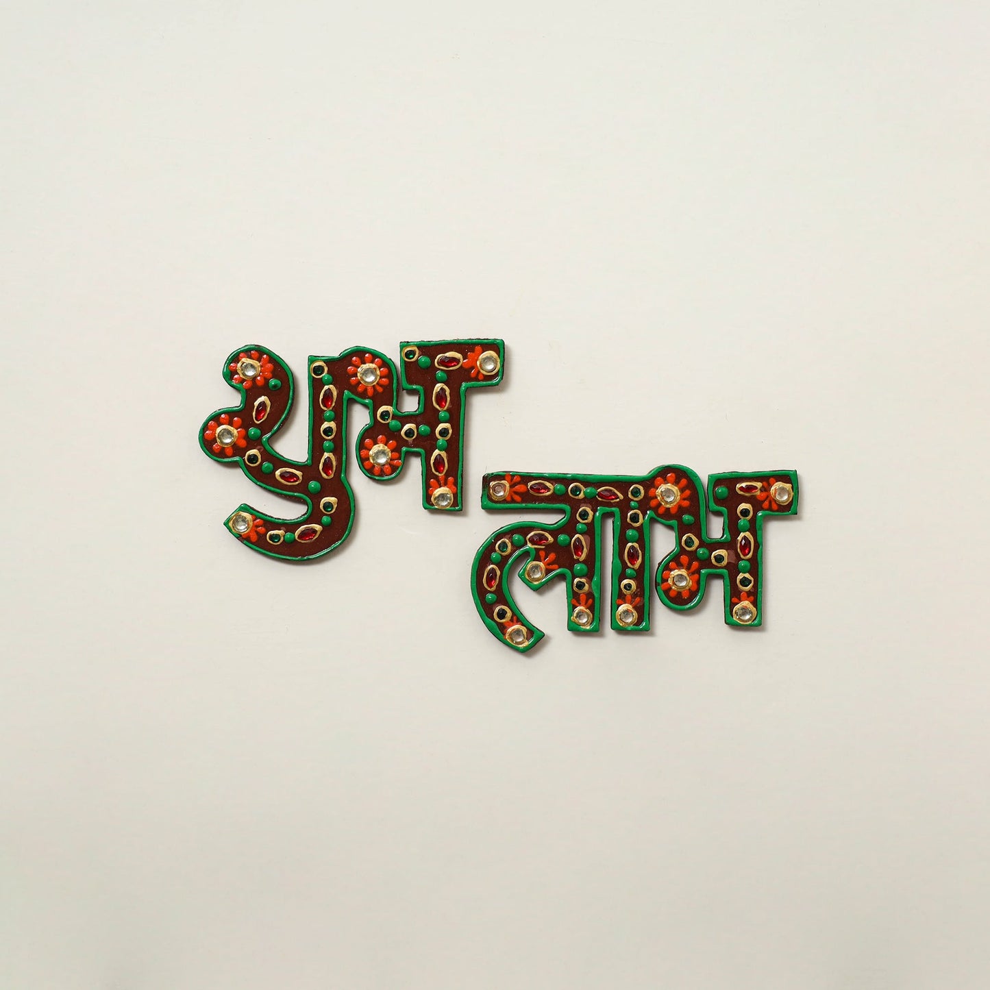 Shubh laabh - traditional hand painted door decor 16