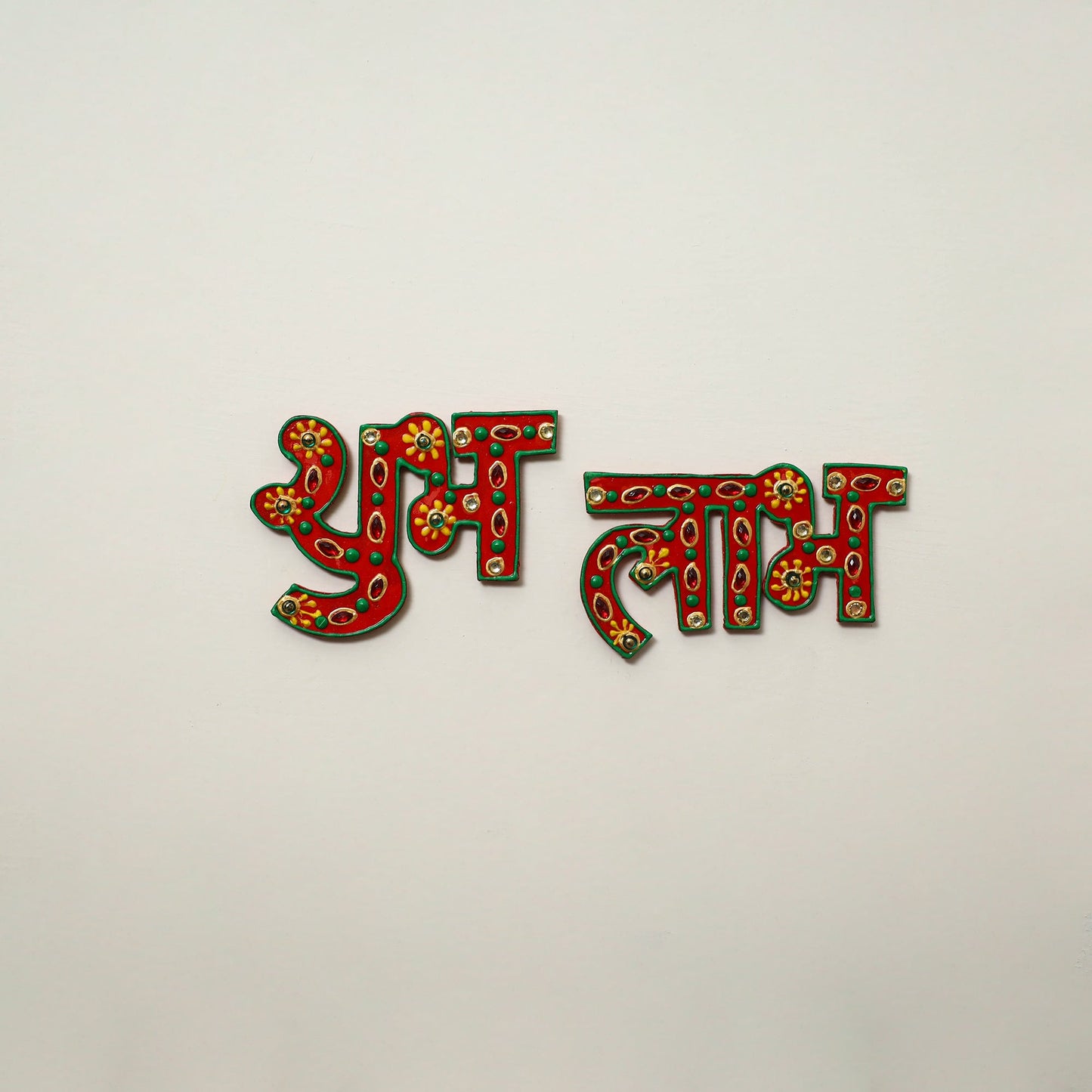 Shubh laabh - traditional hand painted door decor 17