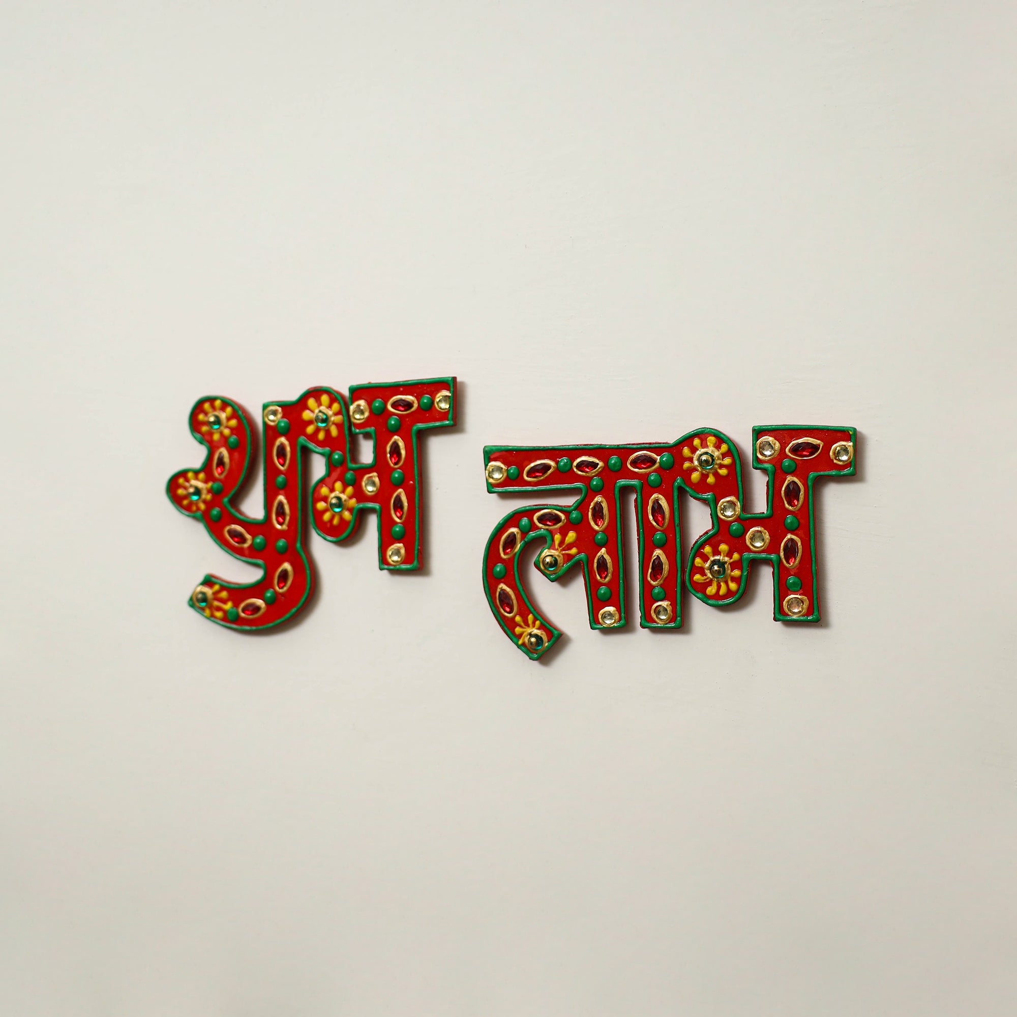 Shubh laabh - traditional hand painted door decor 17
