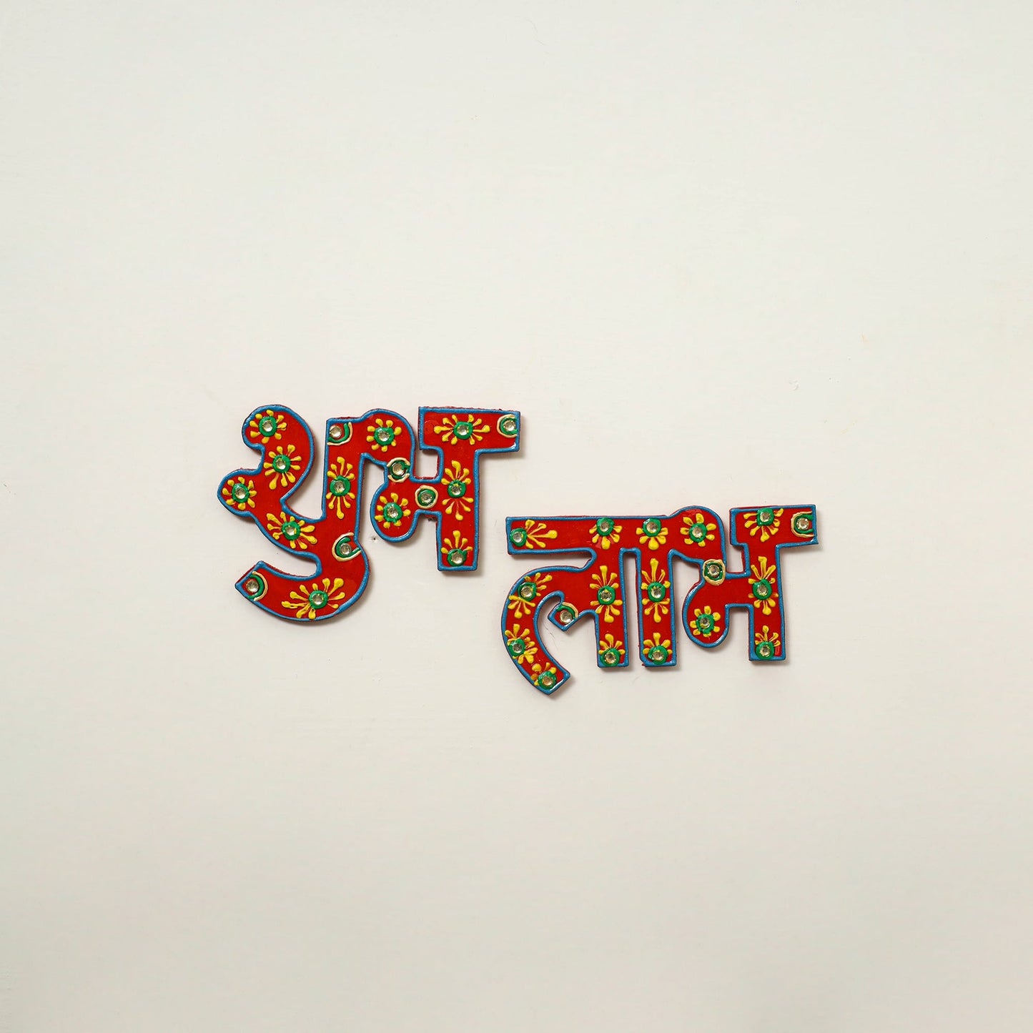 Buy Festive Decor Hand-Painted Wooden Shubh Laabh Online