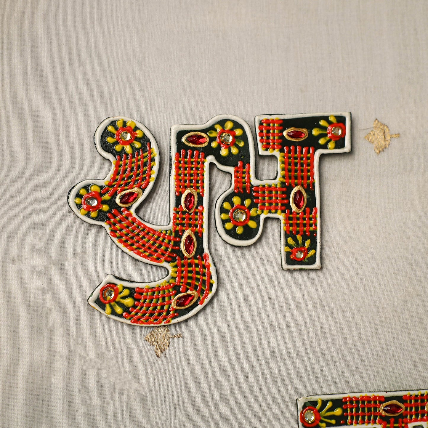 Shubh laabh - traditional hand painted door decor 32