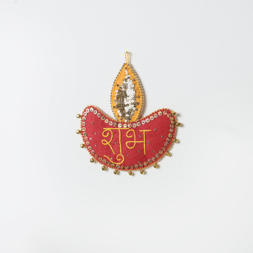  Buy Shubh Labh - Hand Embroidered Ghungroo & Beadwork Hanging 