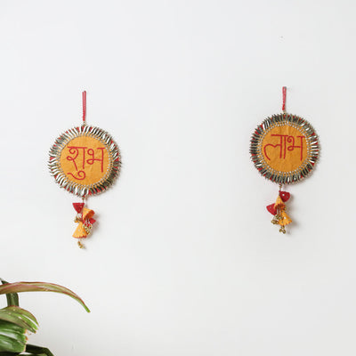  Buy Shubh Labh - Hand Embroidered Ghungroo & Beadwork Hanging 