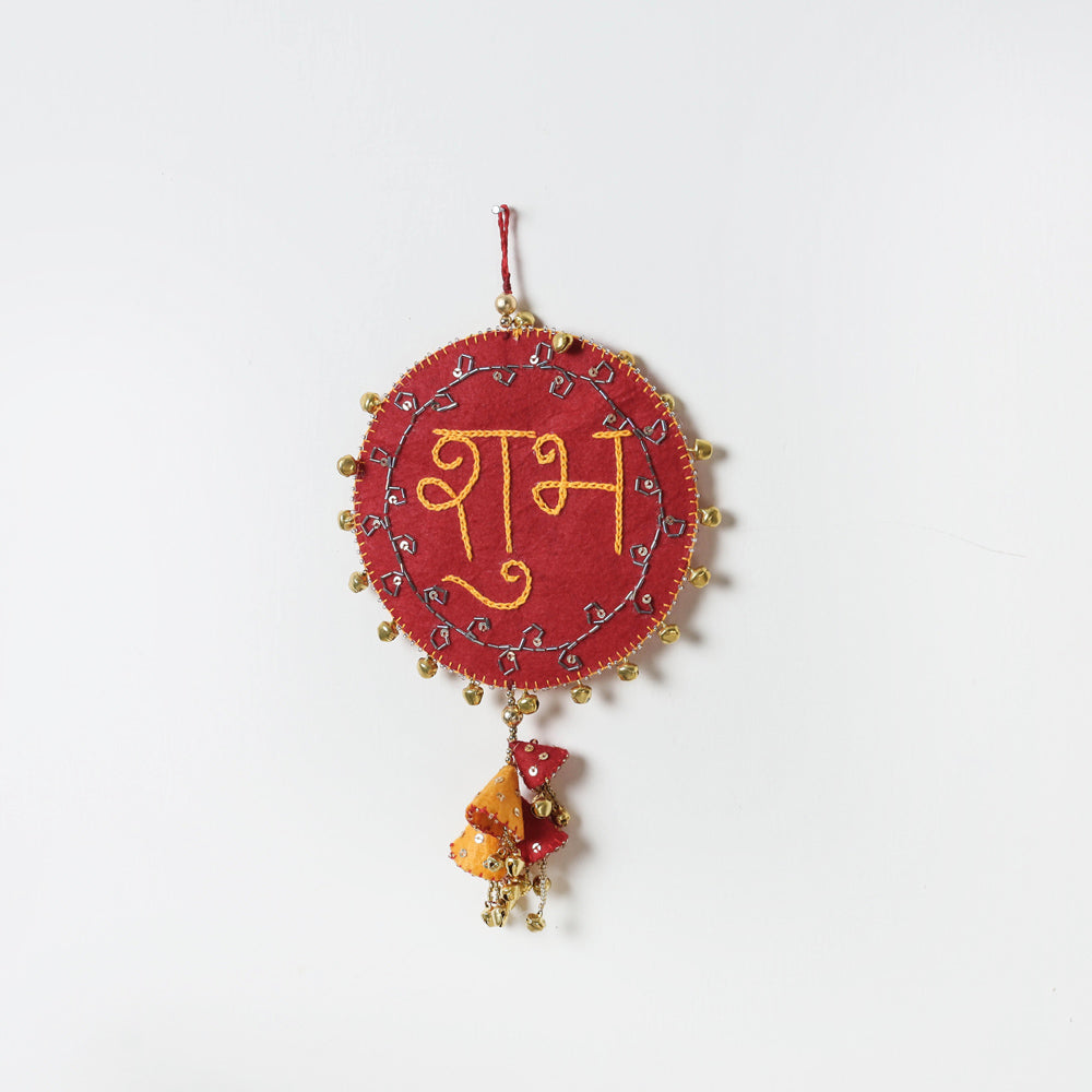  Buy Shubh Labh - Hand Embroidered Ghungroo & Beadwork Hanging 