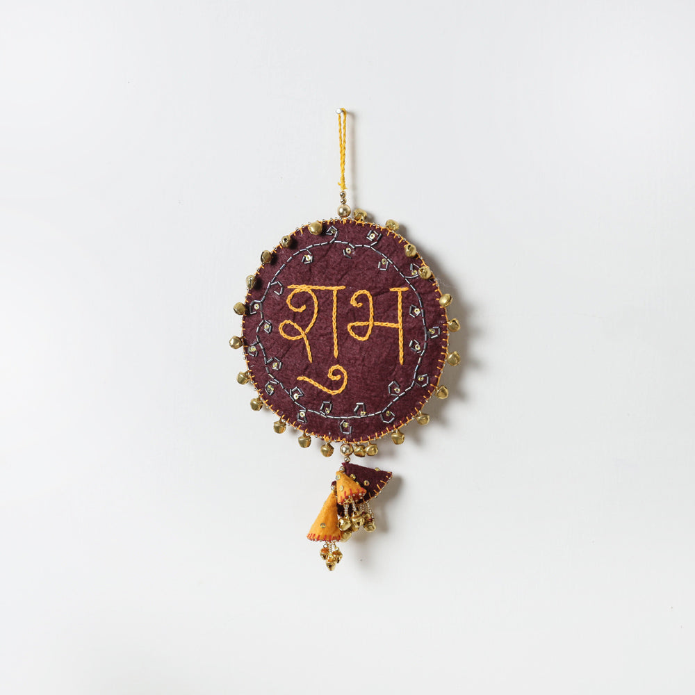  Buy Shubh Labh - Hand Embroidered Ghungroo & Beadwork Hanging 