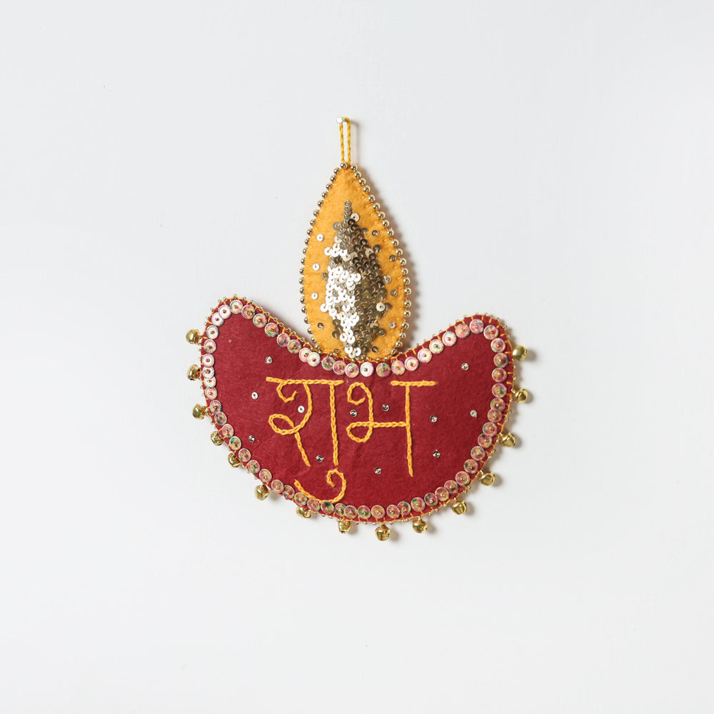  Buy Shubh Labh - Hand Embroidered Ghungroo & Beadwork Hanging 