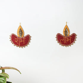  Buy Shubh Labh - Hand Embroidered Ghungroo & Beadwork Hanging 