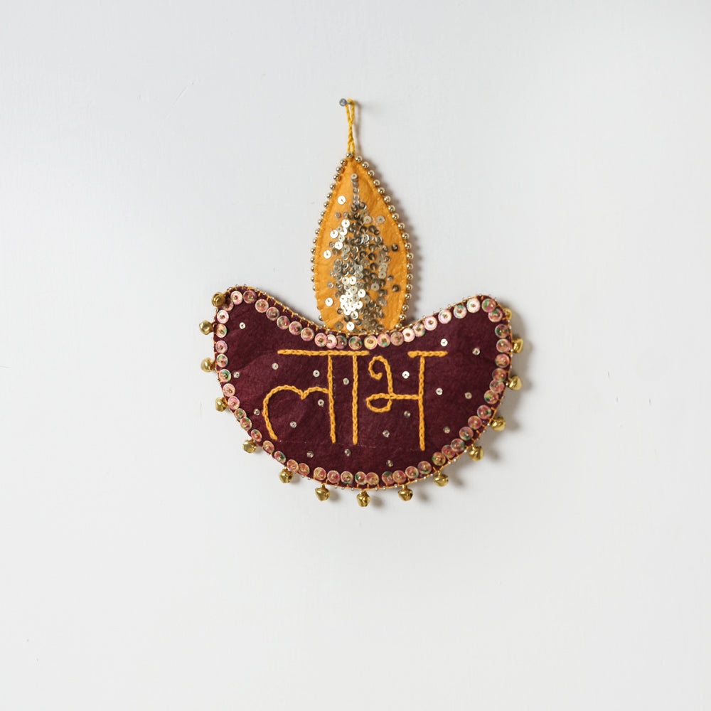  Buy Shubh Labh - Hand Embroidered Ghungroo & Beadwork Hanging 