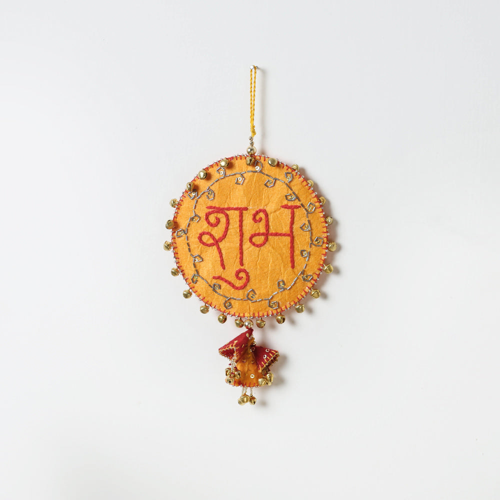  Buy Shubh Labh - Hand Embroidered Ghungroo & Beadwork Hanging 