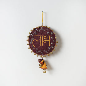  Buy Shubh Labh - Hand Embroidered Ghungroo & Beadwork Hanging 