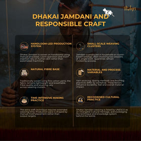 Silk Cotton Dhakai Jamdani Saree 19