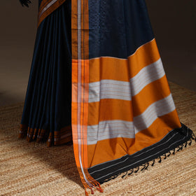 Silk cotton khun saree with ilkal pallu chikki paras border