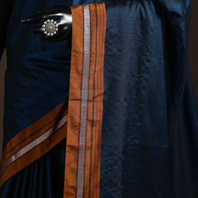 Silk cotton khun saree with ilkal pallu chikki paras border