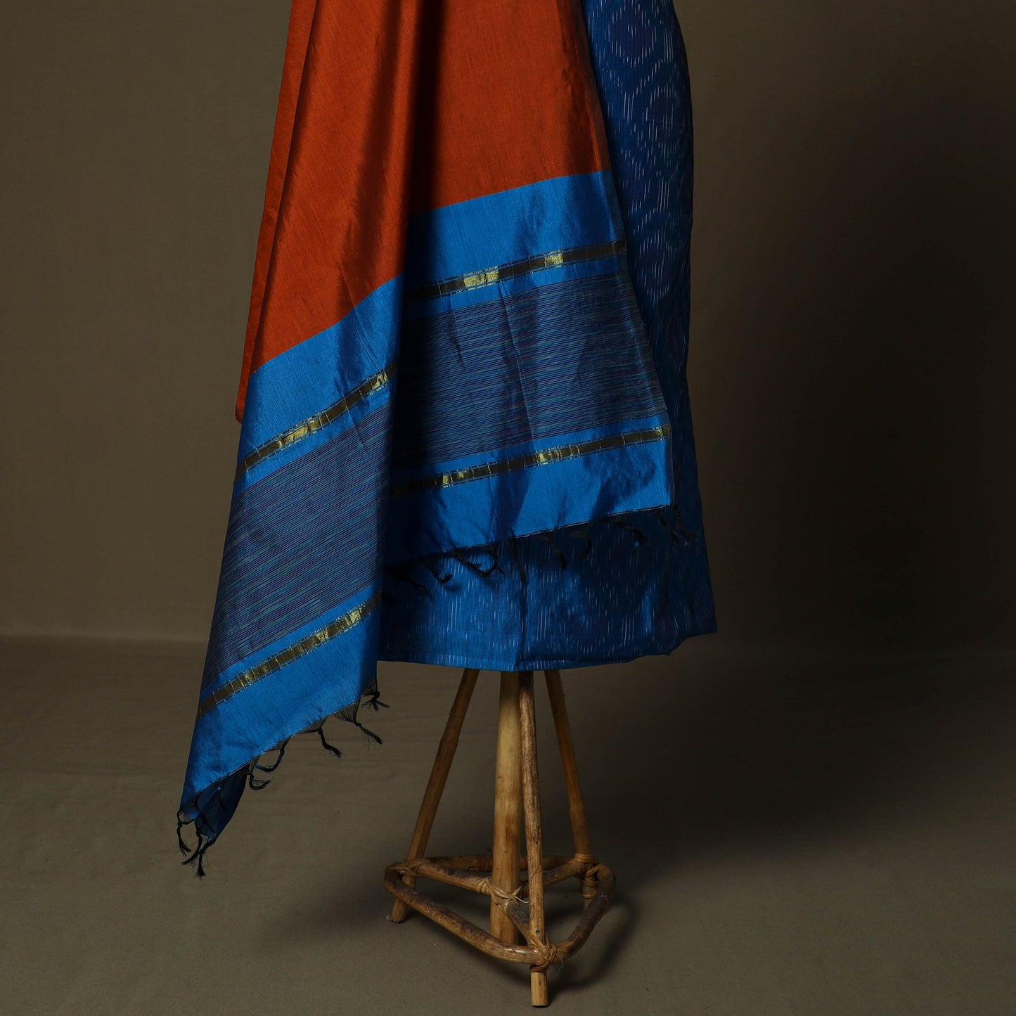 Handloom silk cotton pochampally ikat 3pc unstitched dress