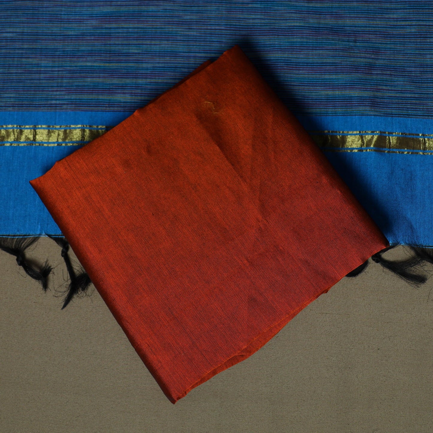 Handloom silk cotton pochampally ikat 3pc unstitched dress