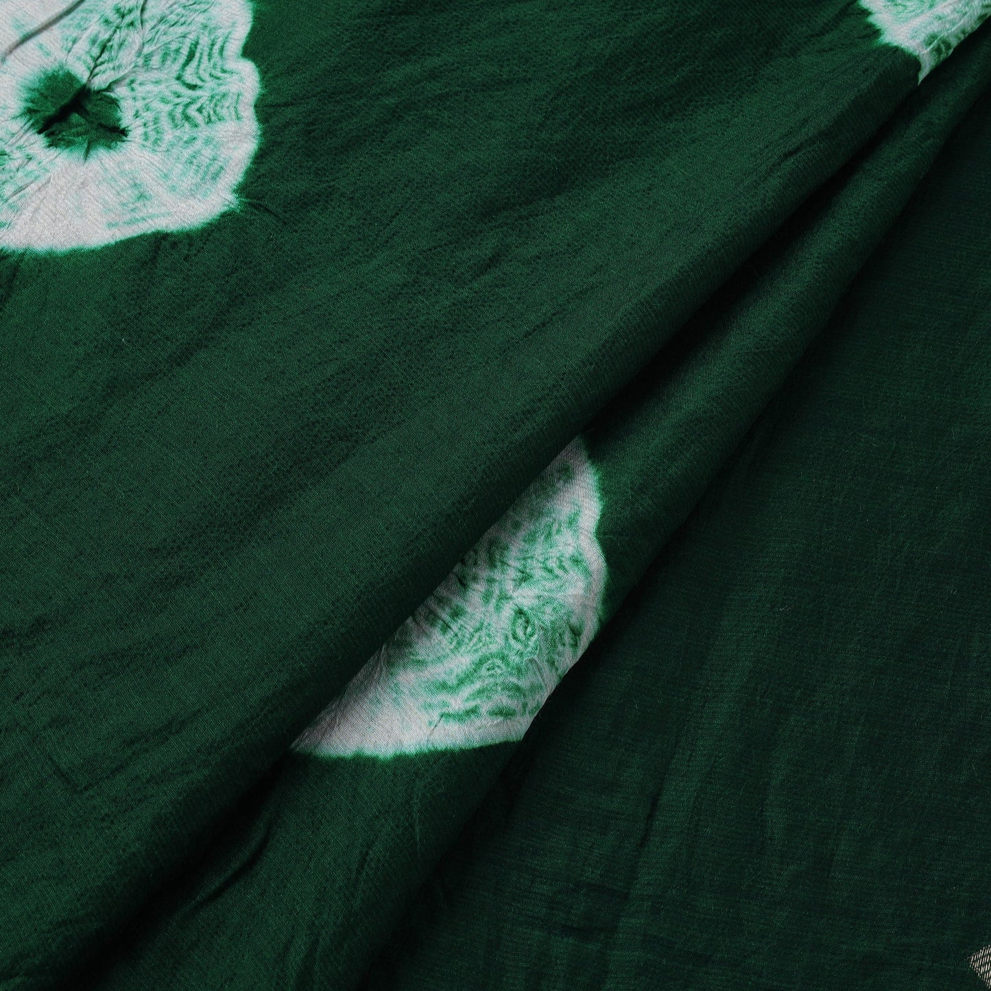 Silk tie-dye shibori fabric with zari border 34