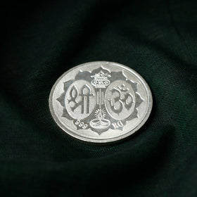  Silver Lord Ganesha and Laxmi Ji Coin 