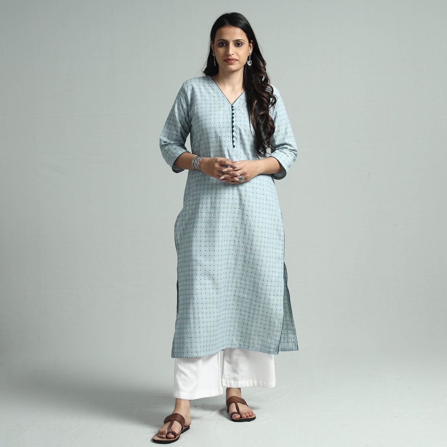 Jacquard kurta 