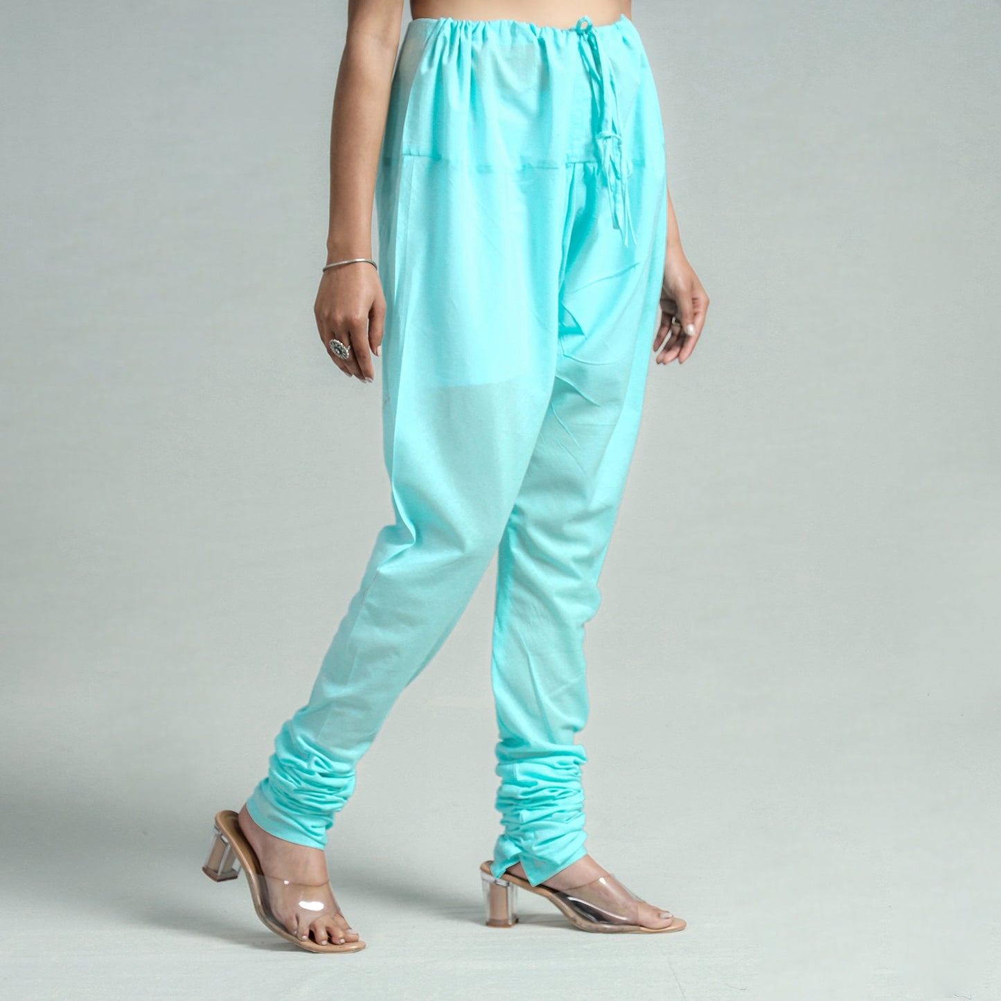  Plain Dyed Cotton Ankle Length Churidar 