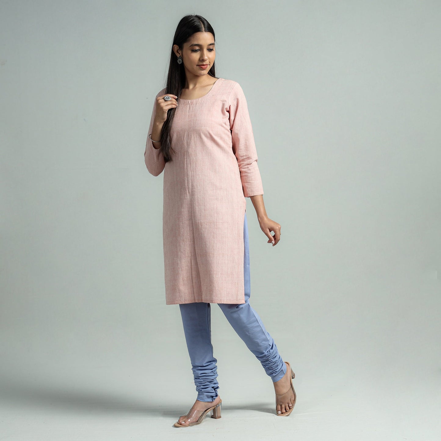 plain ankle length churidar