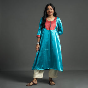 plain slik kurta