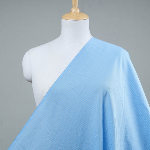 Sky blue - prewashed running stitch cotton fabric 04
