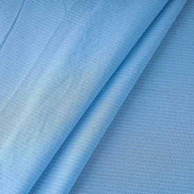 Sky blue - prewashed running stitch cotton fabric 04
