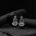 Sky blue - saanjh bela lion motifs oxidised earrings